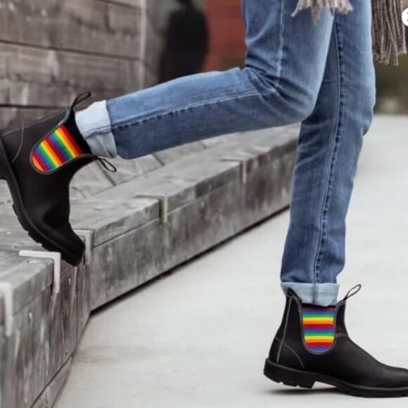 Blundstone 2105 Chelsea Boots Rainbow Black Size AU 5.5 / US W 8.5 - Picture 1 of 9